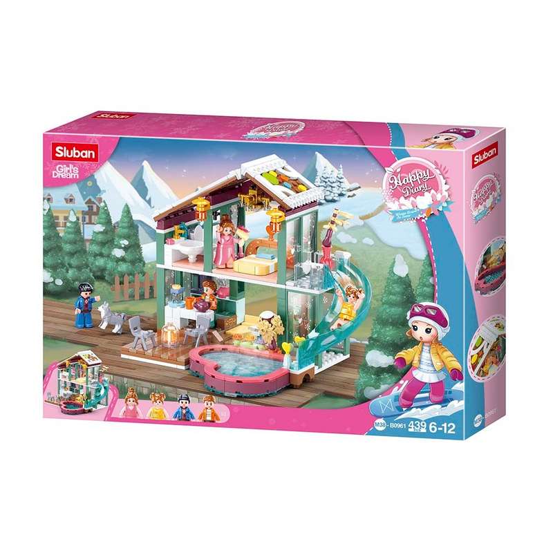 Sluban - Winter Travel In Snow - Resort - 439pcs
