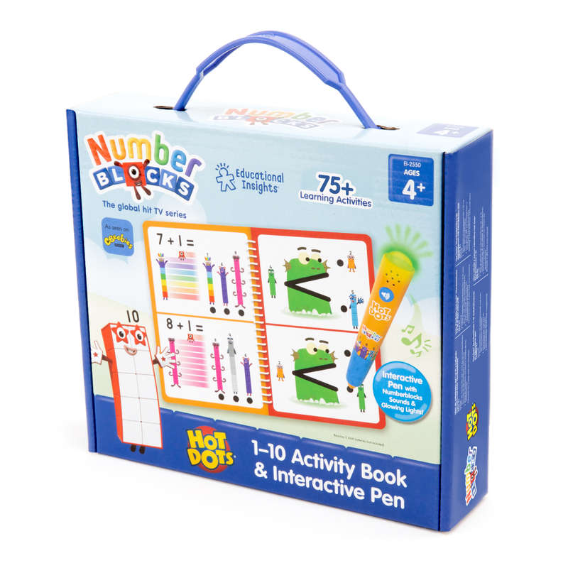 Educational Insights - Hot Dots® Numberblocks® 1-10 Activity Book & Pen