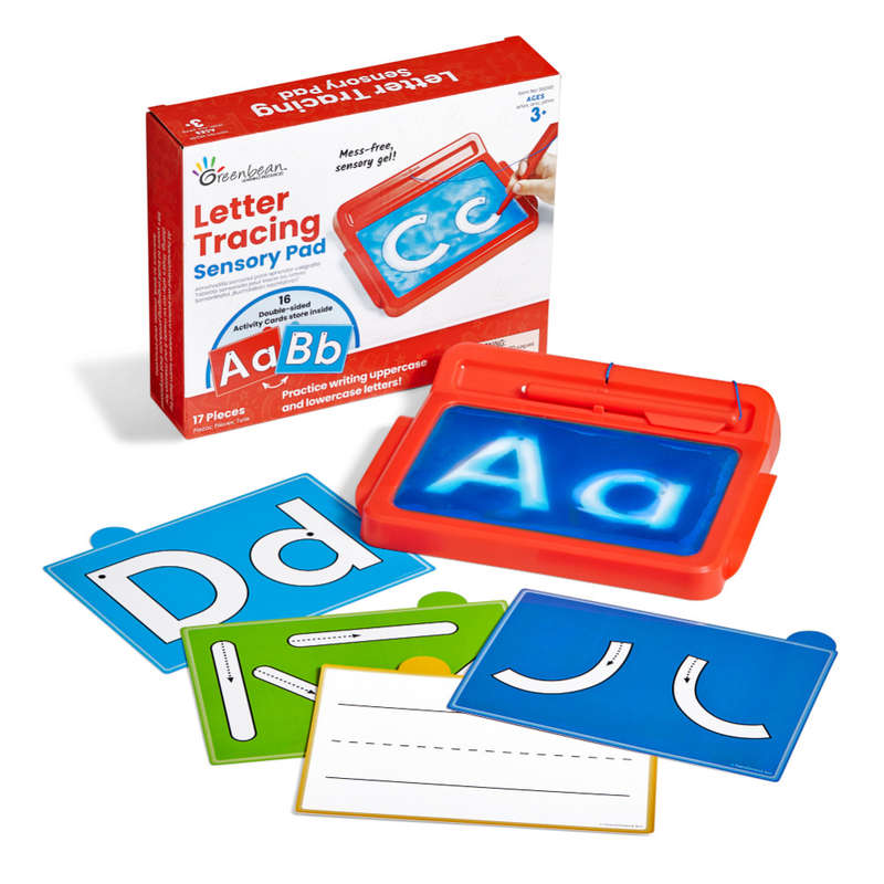 Hand2Mind - Letter Tracing Sensory Pad - 17 Pieces