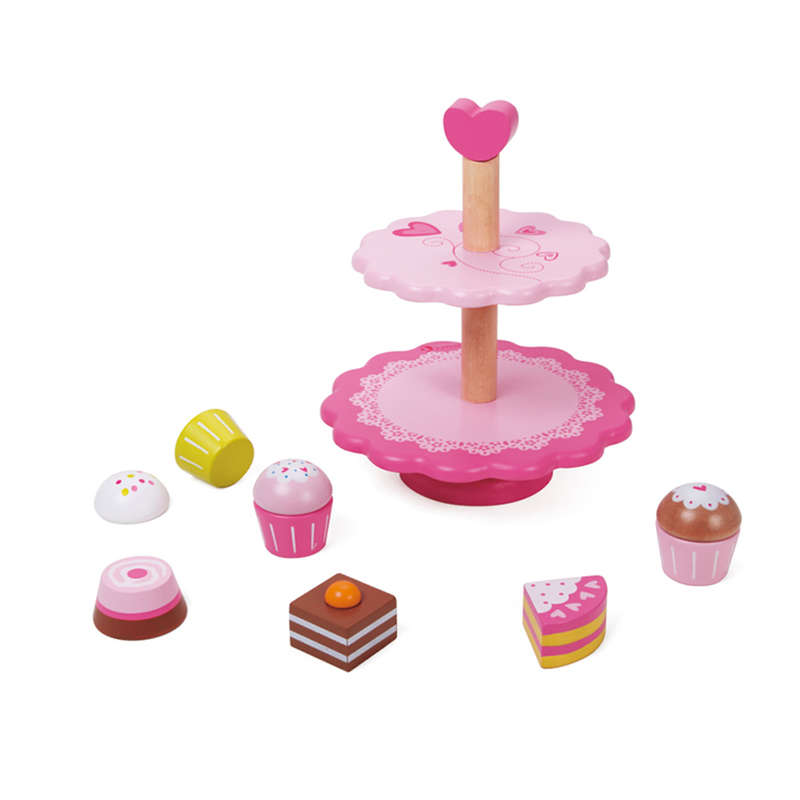 Classic World - Pretend & Play - Cupcake Toy Stand - 10pcs