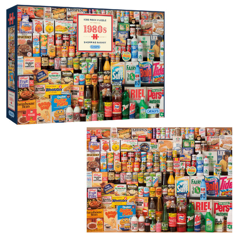 Gibsons - 1980s Shopping Basket - Jigsaw Puzzle - 1000pcs