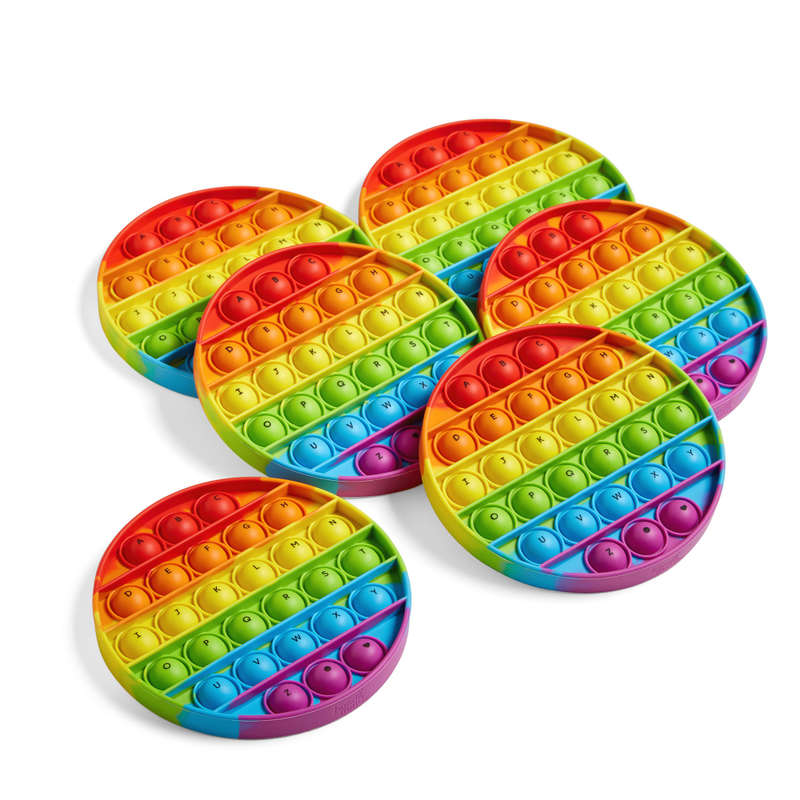 Greenbean - Alphabet Sensory Bubble Poppers - Set of 6