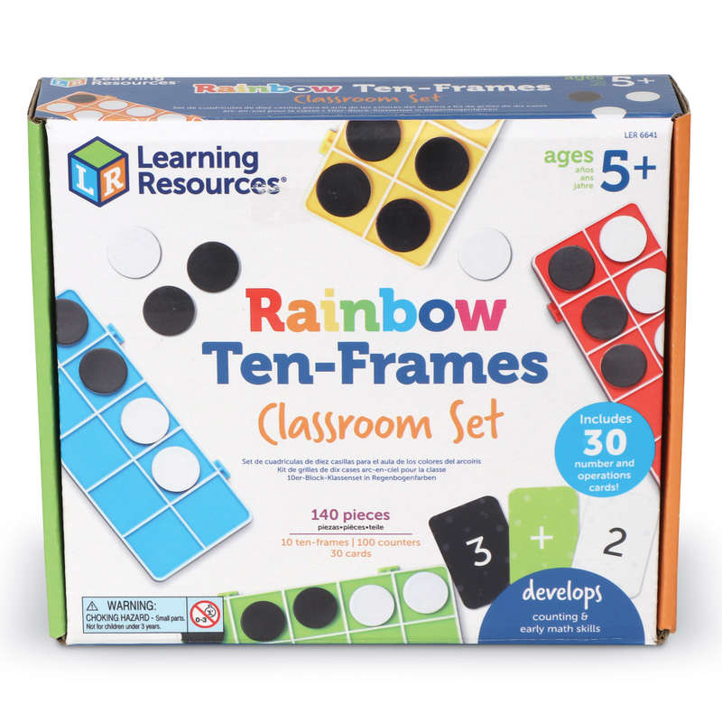 Learning Resources - Rainbow Ten-Frames Classroom Set