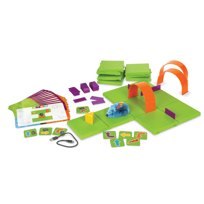 Learning Resources - Code & Go Mouse Activity Set - Rechargeable - 84 Pieces