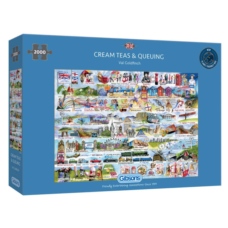 Gibsons - Cream Teas & Queuing - Jigsaw Puzzle - 2000pcs