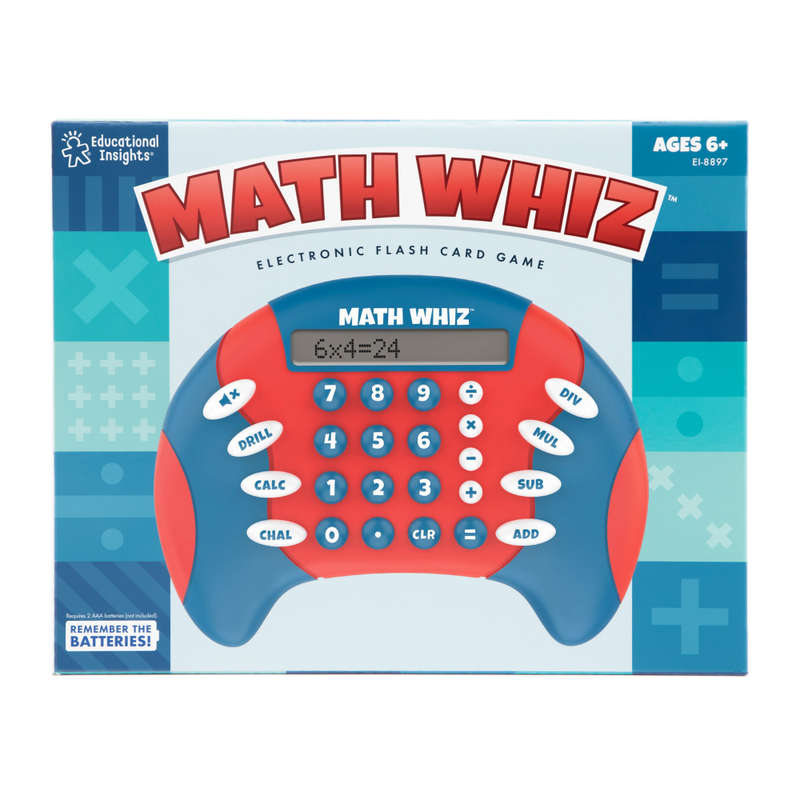 Educational Insights - Math Whiz Electronic Flash Card Game
