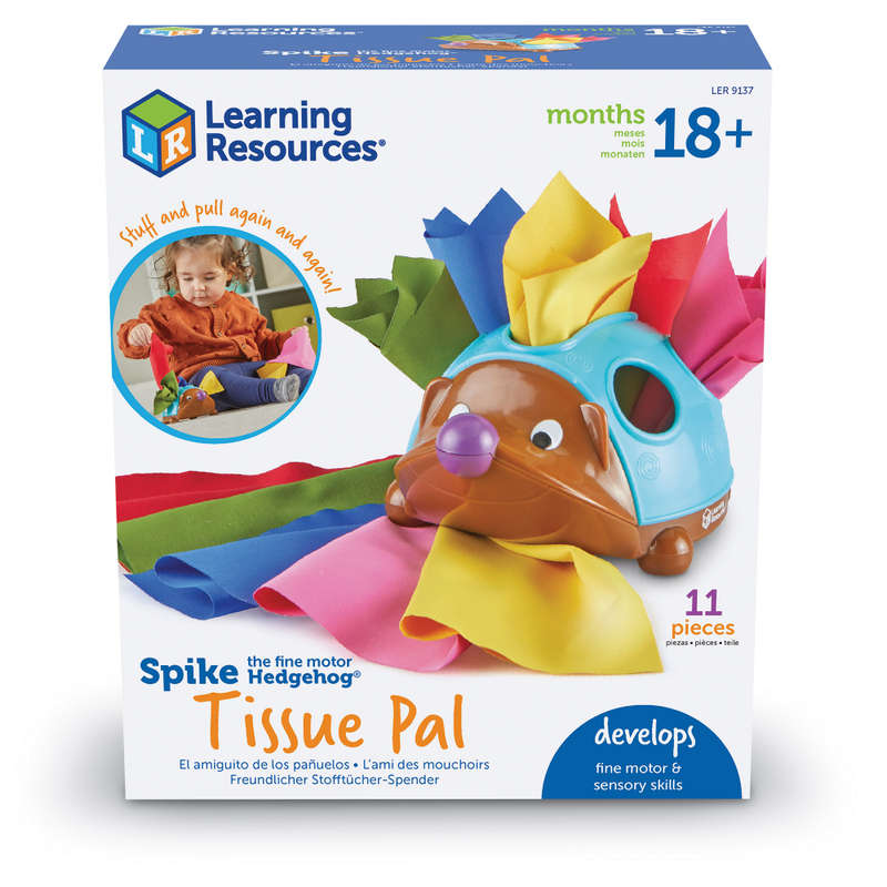 Learning Resources - Spike The Fine Motor Hedgehog® Tissue Pal