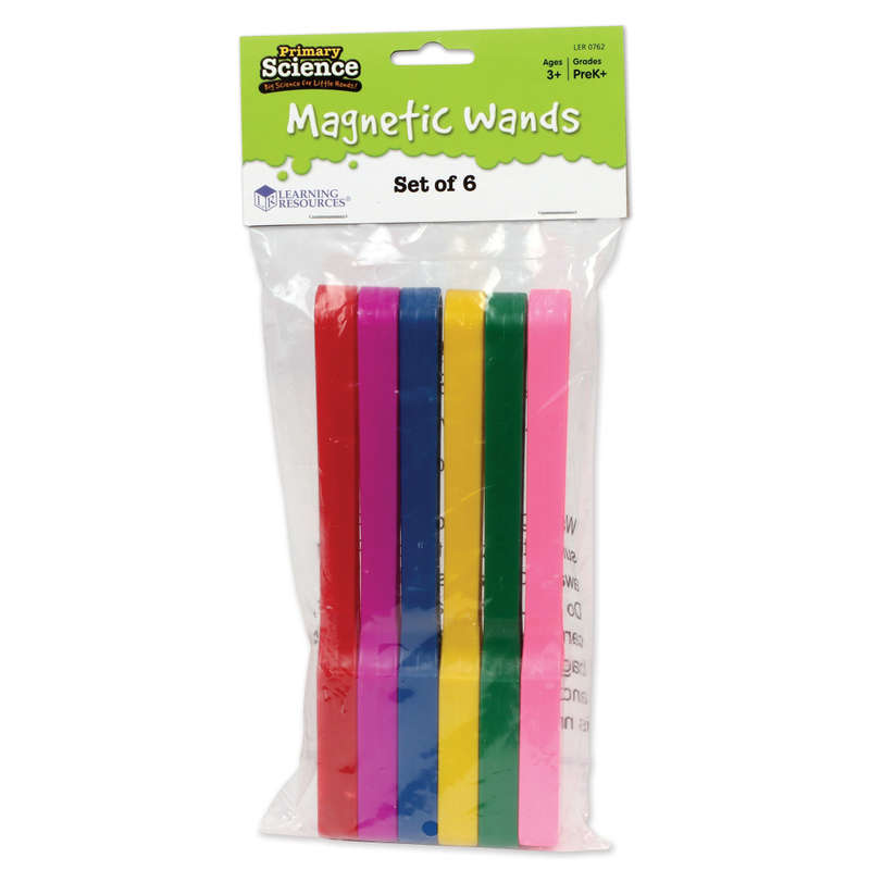 Learning Resources - Colourful Magnetic Wands - Set Of 6