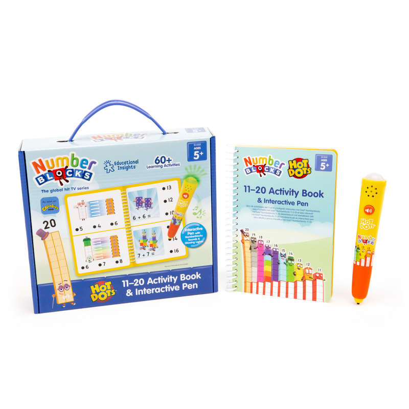 Educational Insights - Hot Dots® Numberblocks® 11-20 Activity Book Pen & Pen