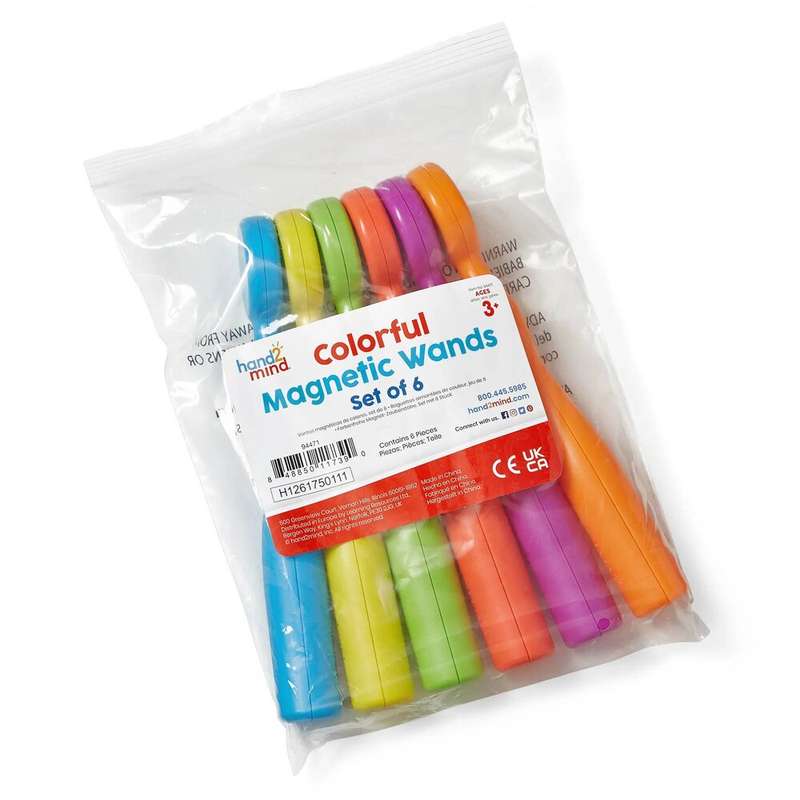 Greenbean Science - Colourful Magnetic Wands - Set Of 6