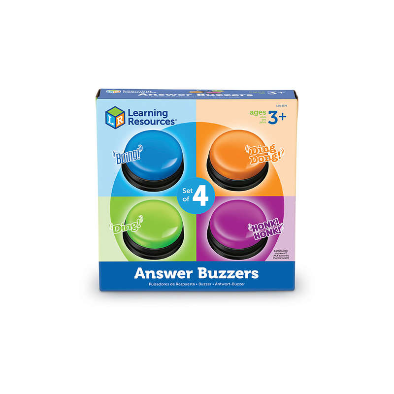Learning Resources - Answer Buzzers (Set of 4)