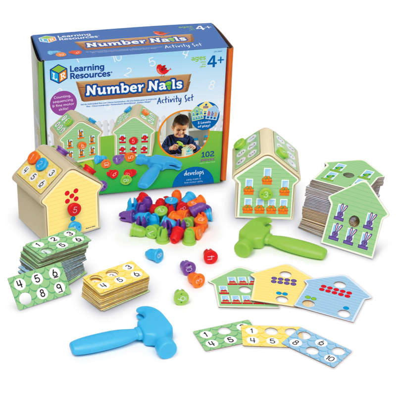 Learning Resources - Number Nails! Interactive Activity Set