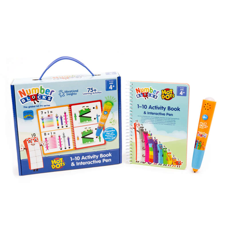 Educational Insights - Hot Dots® Numberblocks® 1-10 Activity Book & Pen