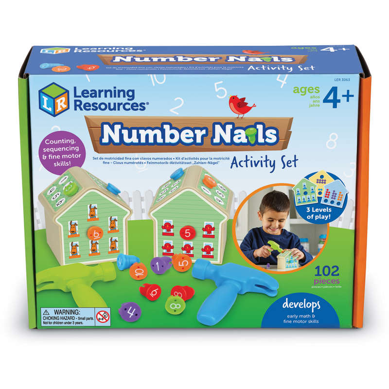 Learning Resources - Number Nails! Interactive Activity Set