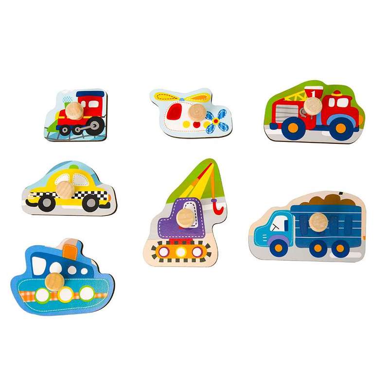 Classic World - Peg Puzzle - Traffic - 7pcs