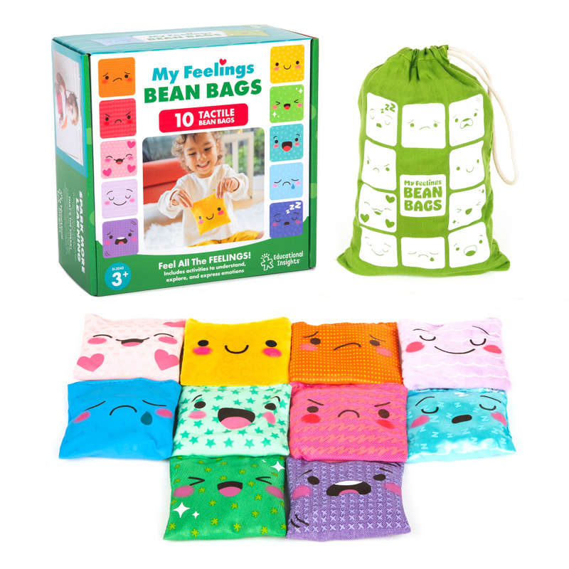 Educational Insights - My Feelings Bean Bags - Set of 10