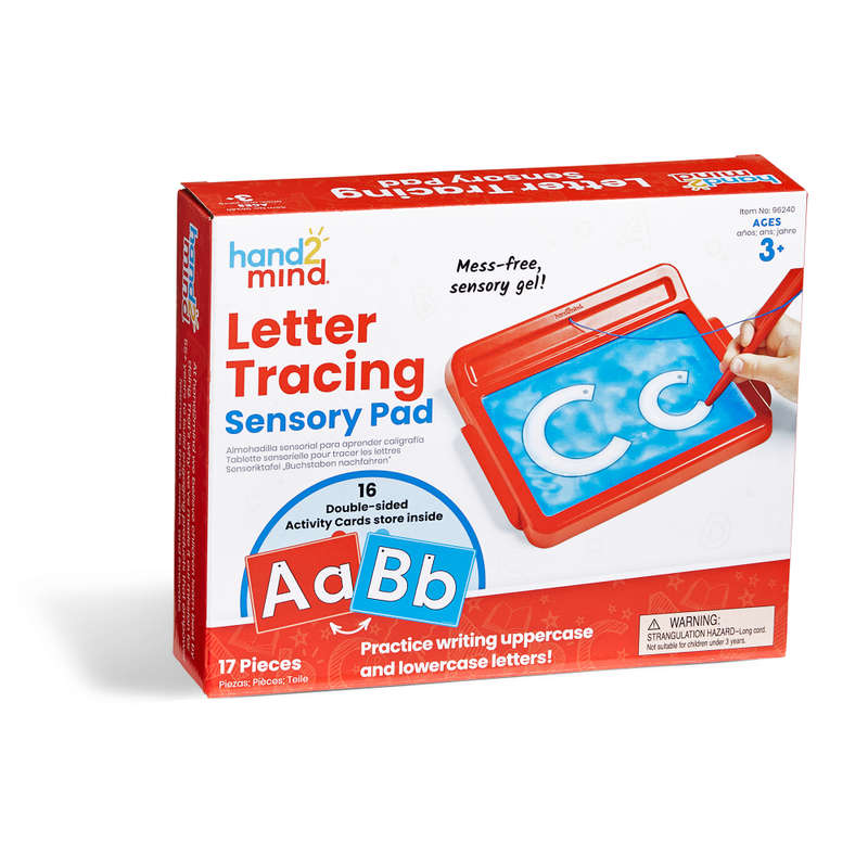 Hand2Mind - Letter Tracing Sensory Pad - 17 Pieces