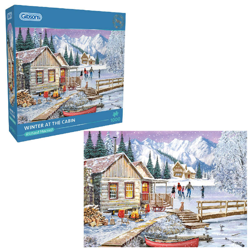 Gibsons - Winter at the Cabin - Jigsaw Puzzle - 1000pcs