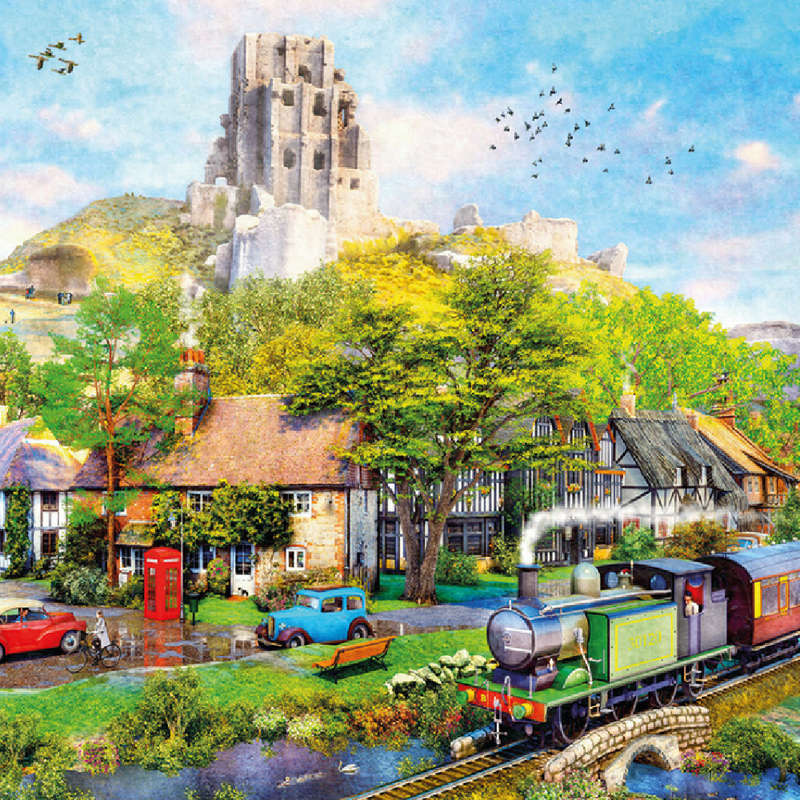 Gibsons - Below Corfe Castle - Jigsaw Puzzle - 1000pcs