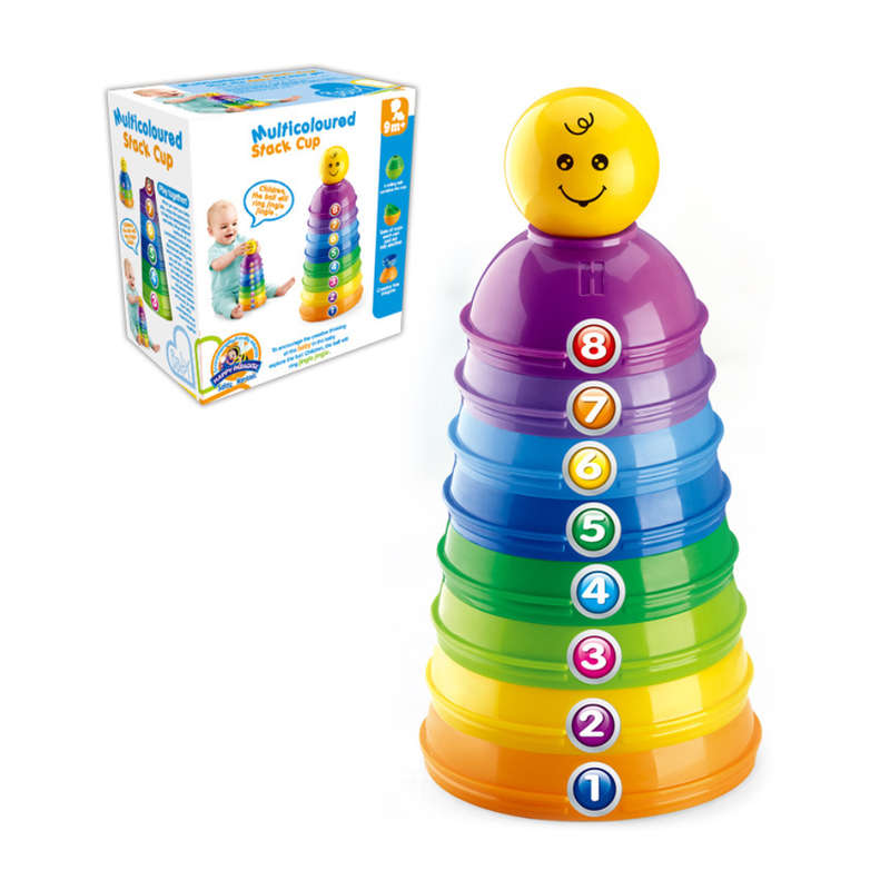 Cogo - Rainbow Stacking Cups - 9 Pieces