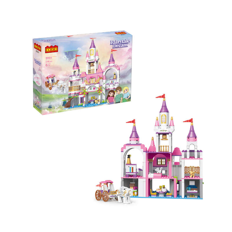 Cogo - Building Block Set - Fairytale Dream Castle - 516 Pieces