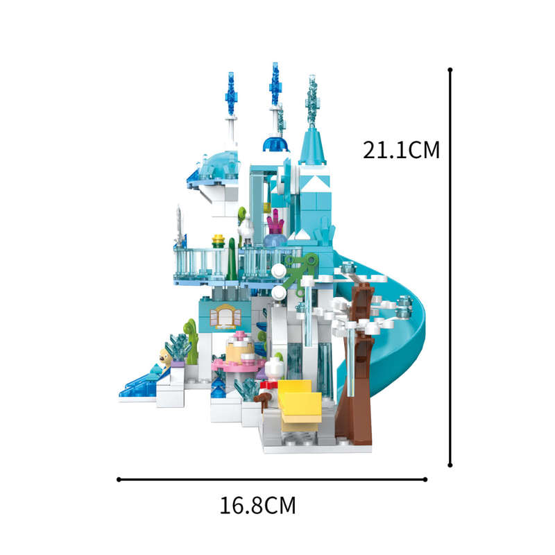 Cogo - Building Block Set - Fairytale Dream Ice Castle - 477 Pieces