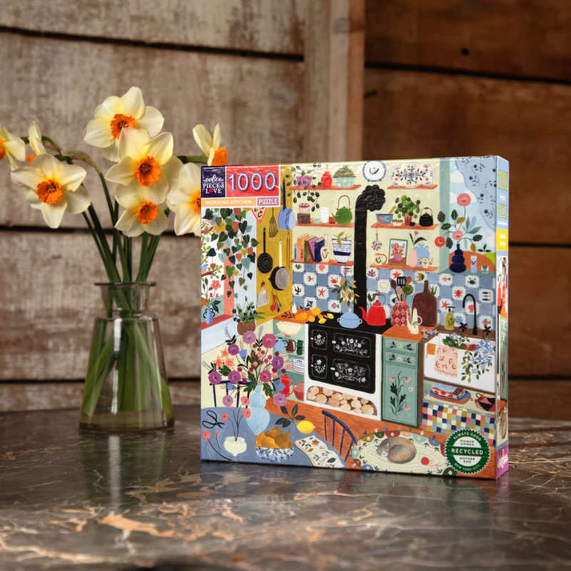 eeBoo - Morning Kitchen 1000 Piece Square Puzzle