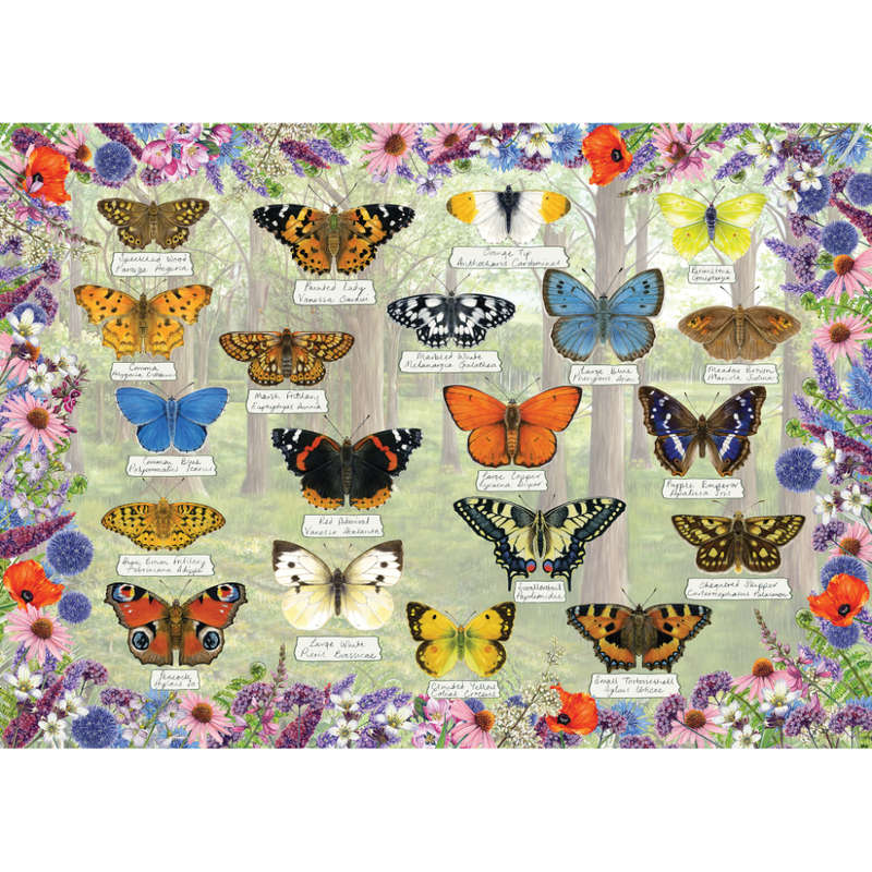 Gibsons - Beautiful Butterflies - Jigsaw Puzzle - 1000pcs