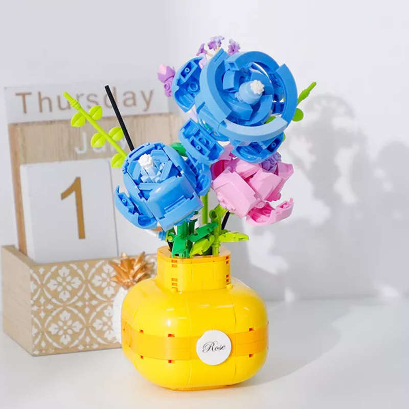 Cogo - Building Block Set - Flowers - 522 Pieces