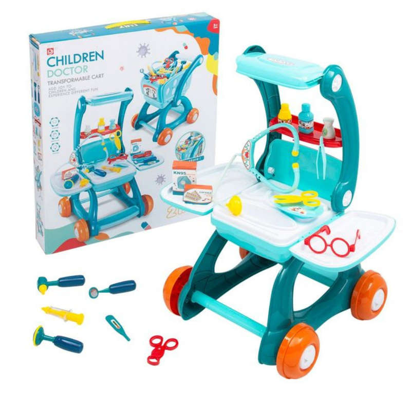 Cogo - Pretend & Play 2-in-1 Doctor Set & Convertible Cart