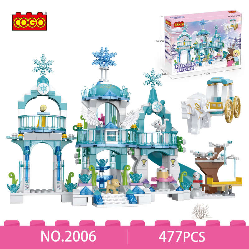 Cogo - Building Block Set - Fairytale Dream Ice Castle - 477 Pieces