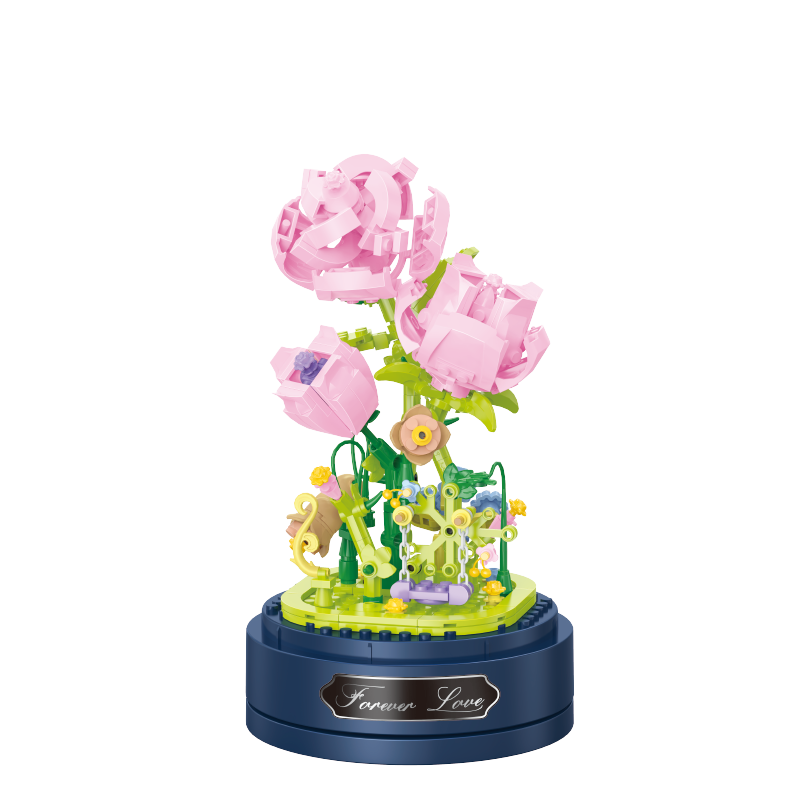 Cogo - Building Block Set - Flowers - 335 Pieces