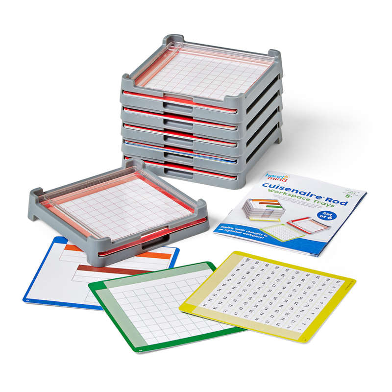 Greenbean - Cuisenaire® Rod Workspace Trays - Set of 6