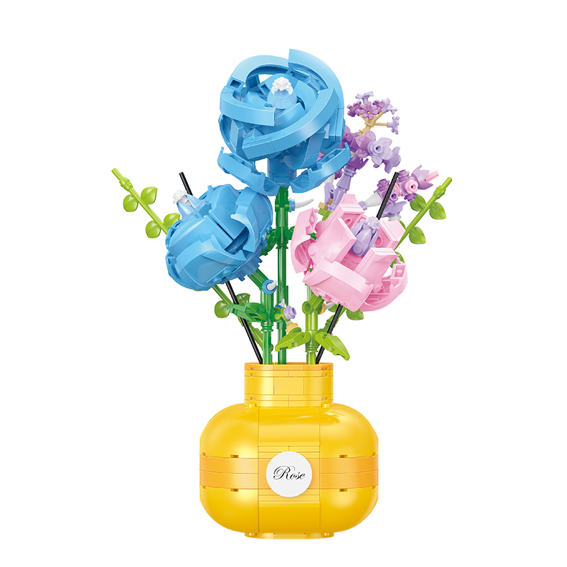 Cogo - Building Block Set - Flowers - 522 Pieces