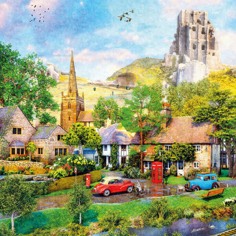 Gibsons - Below Corfe Castle - Jigsaw Puzzle - 1000pcs