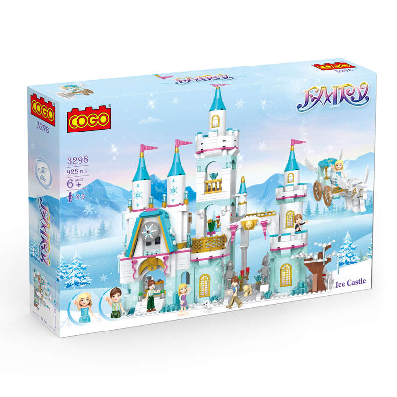 Cogo - Building Block Set - Fairytale Dream Winter Castle - 928 Pieces