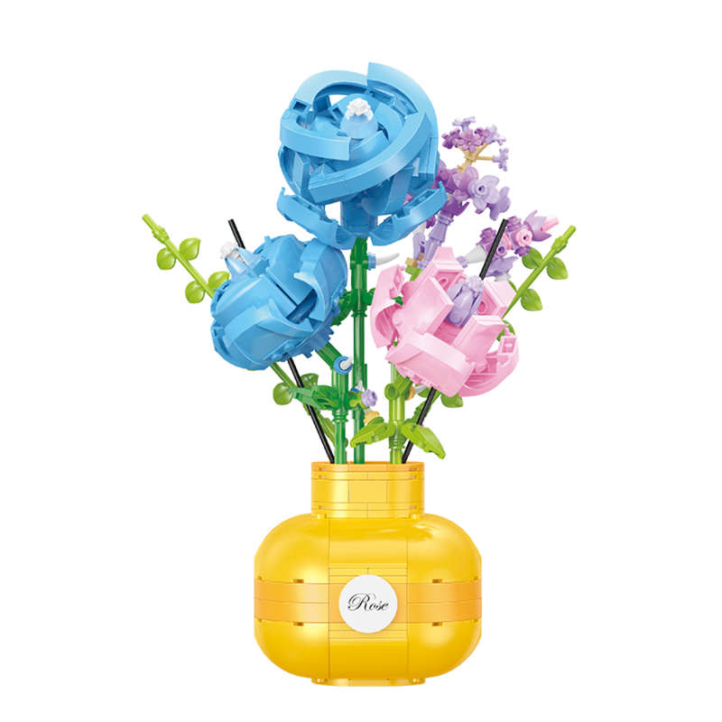 Cogo - Building Block Set - Flowers - 522 Pieces