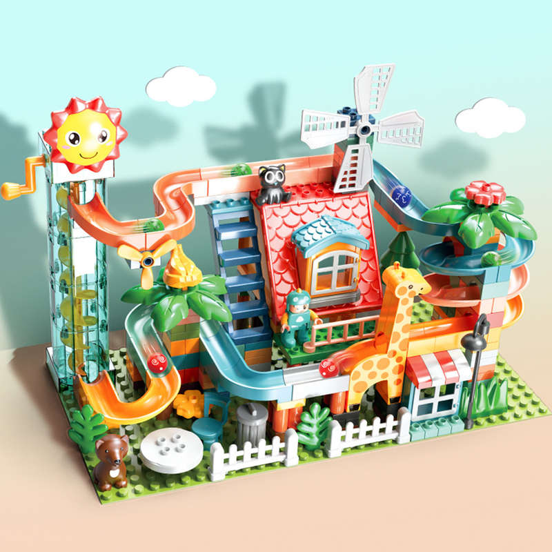 Feelo - Animal Theme Park - Large Building Block Set - 255 Pieces