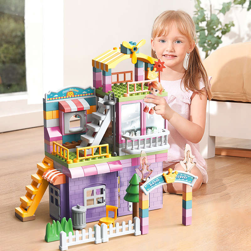Feelo - Building Block Set - Princess Villa - 162 Pieces