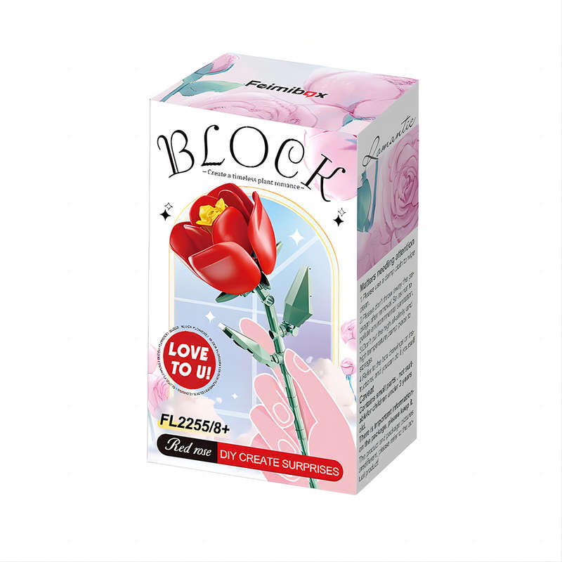 Feelo - Flower - Red Rose - 68 Pieces
