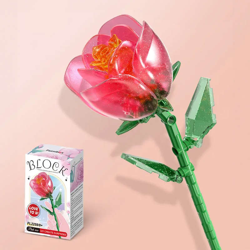 Feelo - Flower - Red Rose - 67 Pieces