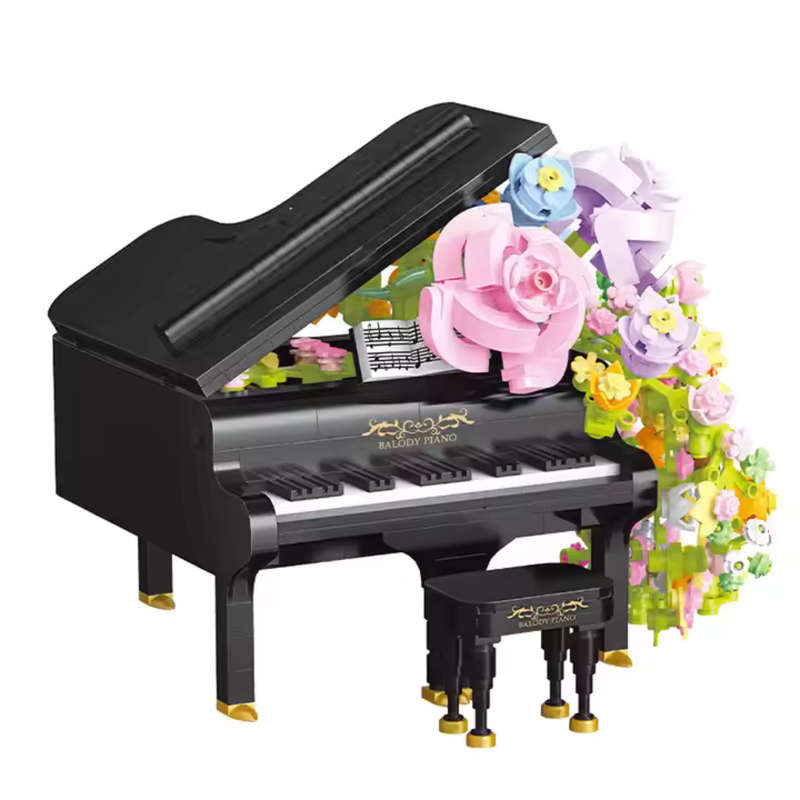 Cogo - Building Block Set - Flower Piano - 841 Pieces