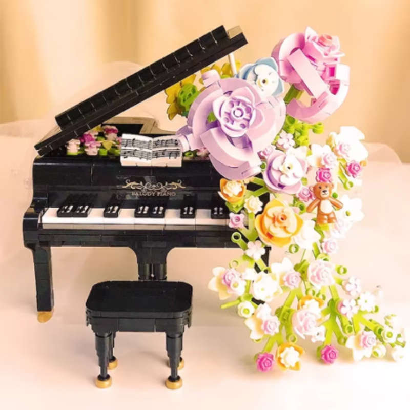 Cogo - Building Block Set - Flower Piano - 841 Pieces
