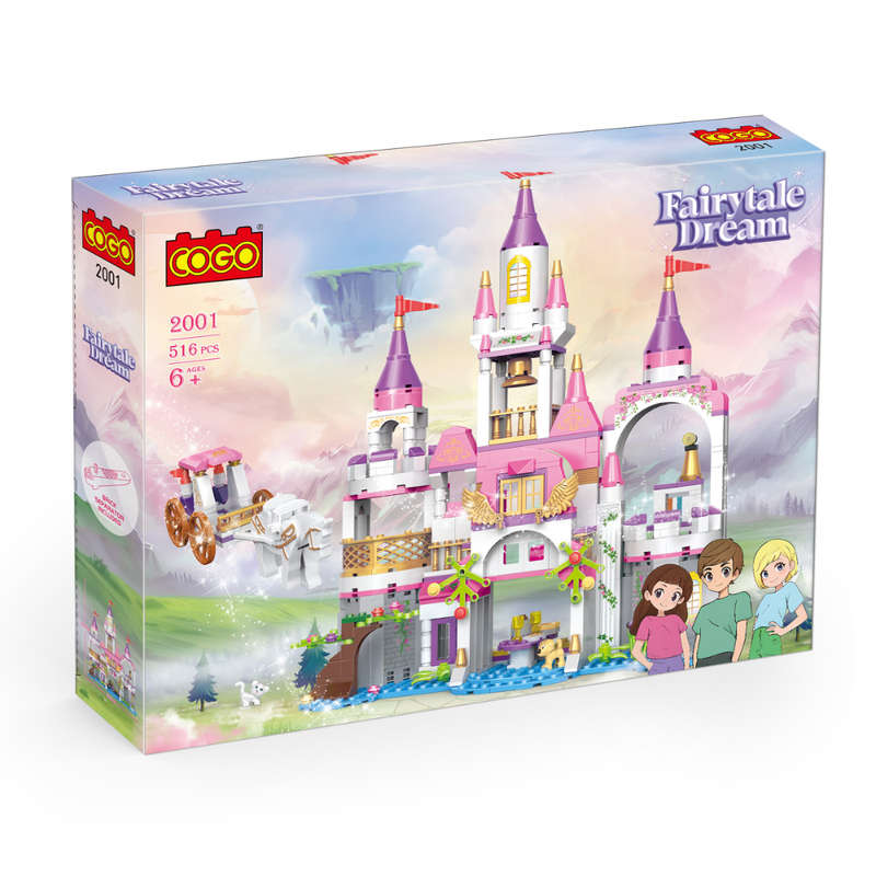 Cogo - Building Block Set - Fairytale Dream Castle - 516 Pieces