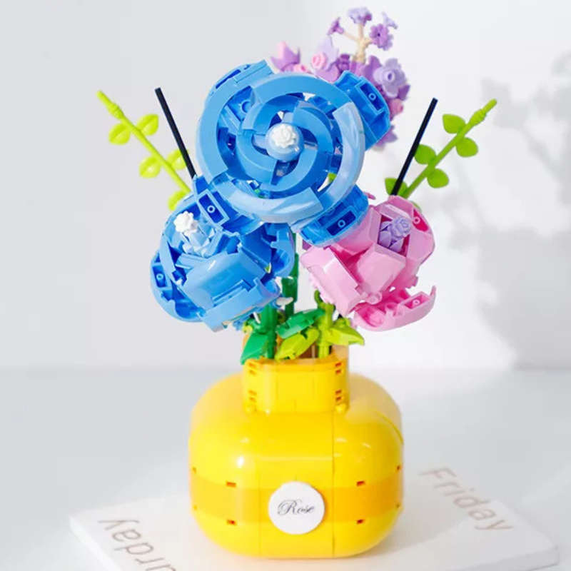 Cogo - Building Block Set - Flowers - 522 Pieces