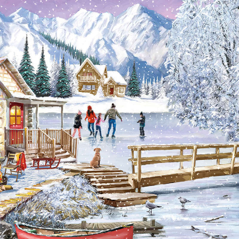 Gibsons - Winter at the Cabin - Jigsaw Puzzle - 1000pcs