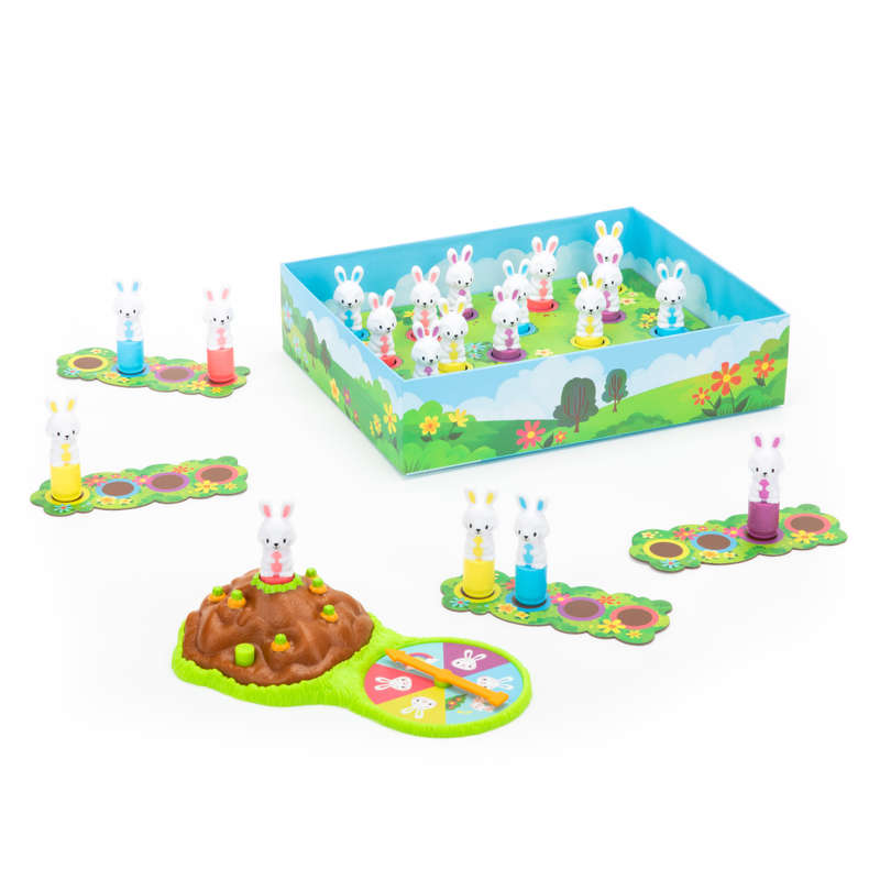 Educational Insights - Pop Pop Bunny Hop - Colour Matching Memory Game