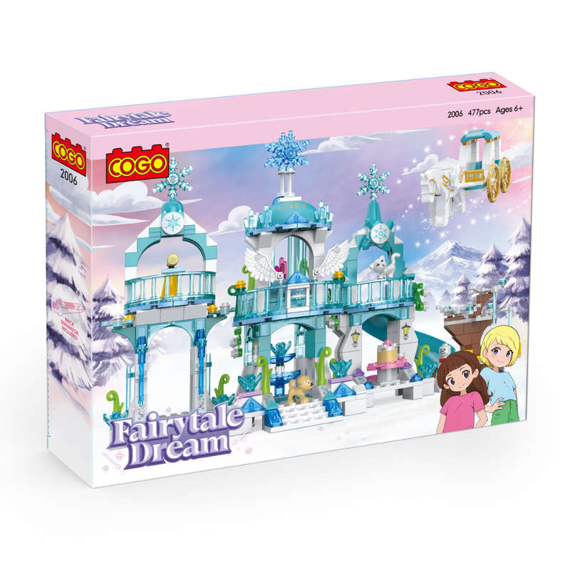 Cogo - Building Block Set - Fairytale Dream Ice Castle - 477 Pieces