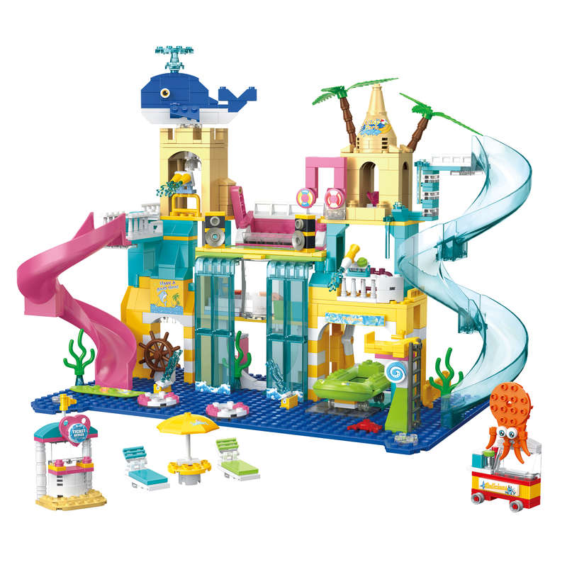 Cogo - Building Block Set - Water Park - 715 Pieces