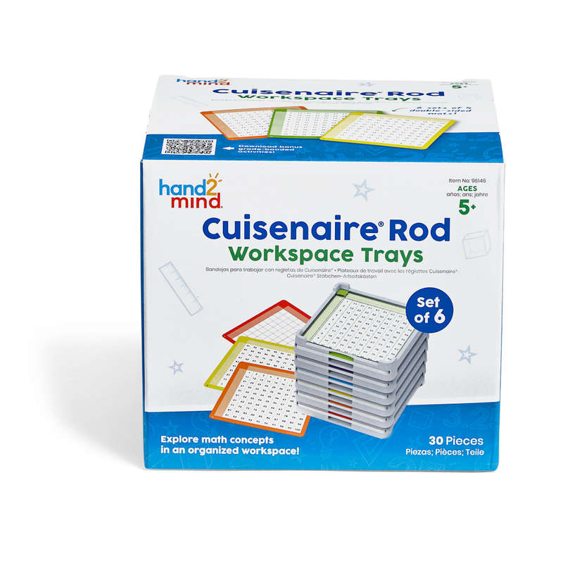 Greenbean - Cuisenaire® Rod Workspace Trays - Set of 6